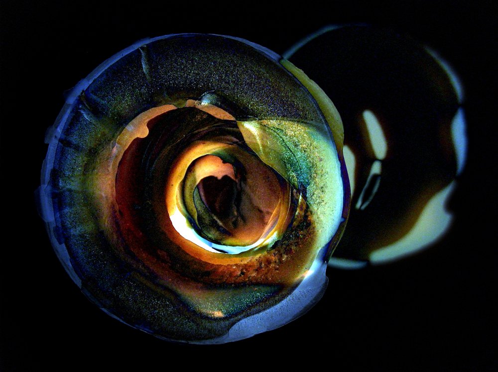 Iridescent Glass Orbs by Claudio Boczon