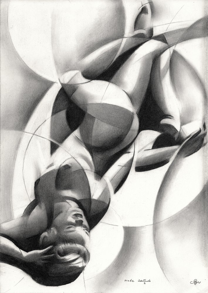 Abstract Nude Curves by Corné Akkers