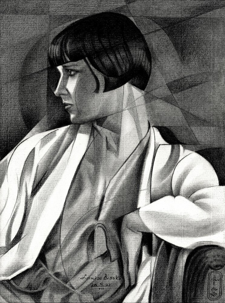 Art Deco Woman Profile by Corné Akkers