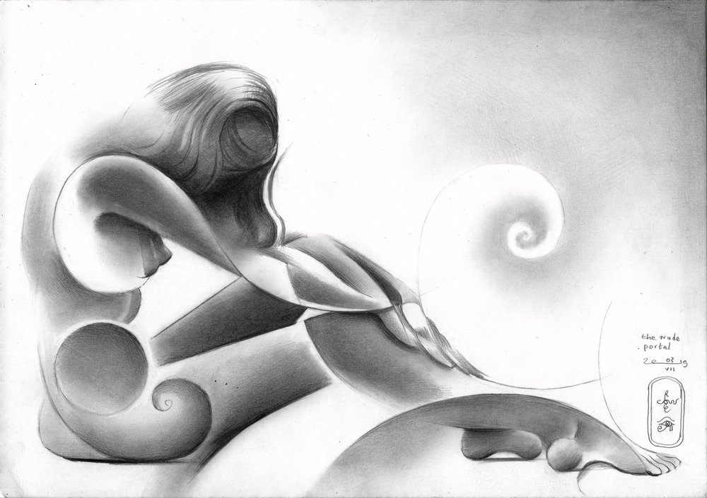 Elegant Abstract Figure by Corné Akkers