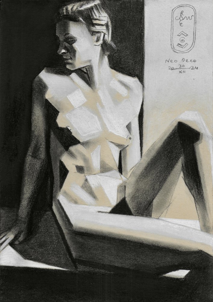 Elegant Geometric Nude by Corné Akkers