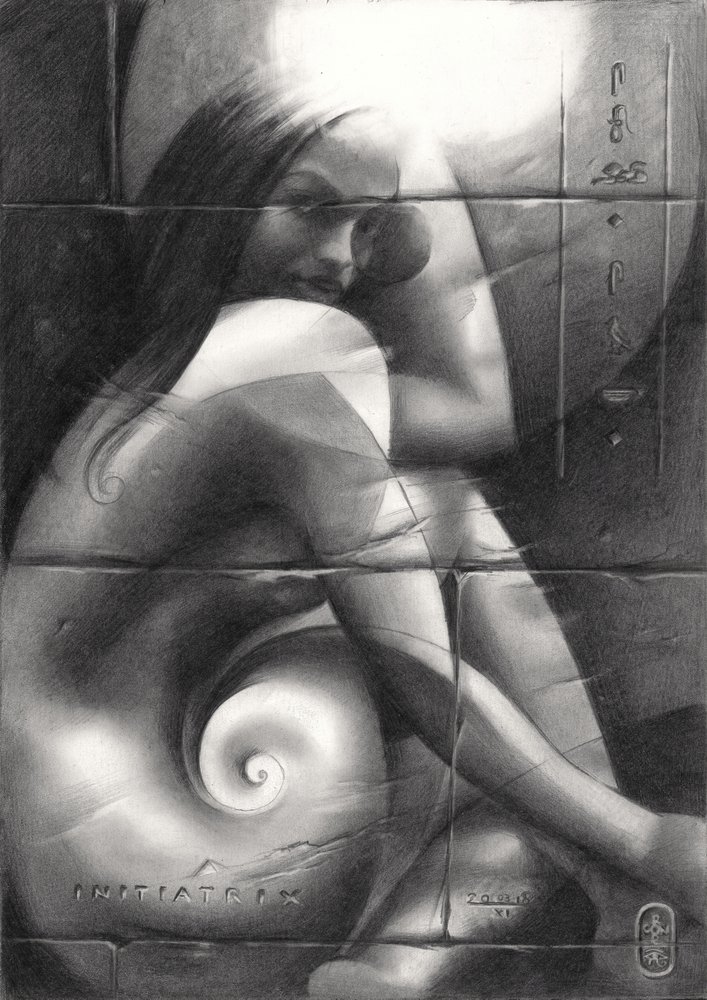 Enigmatic Spiral Gaze by Corné Akkers