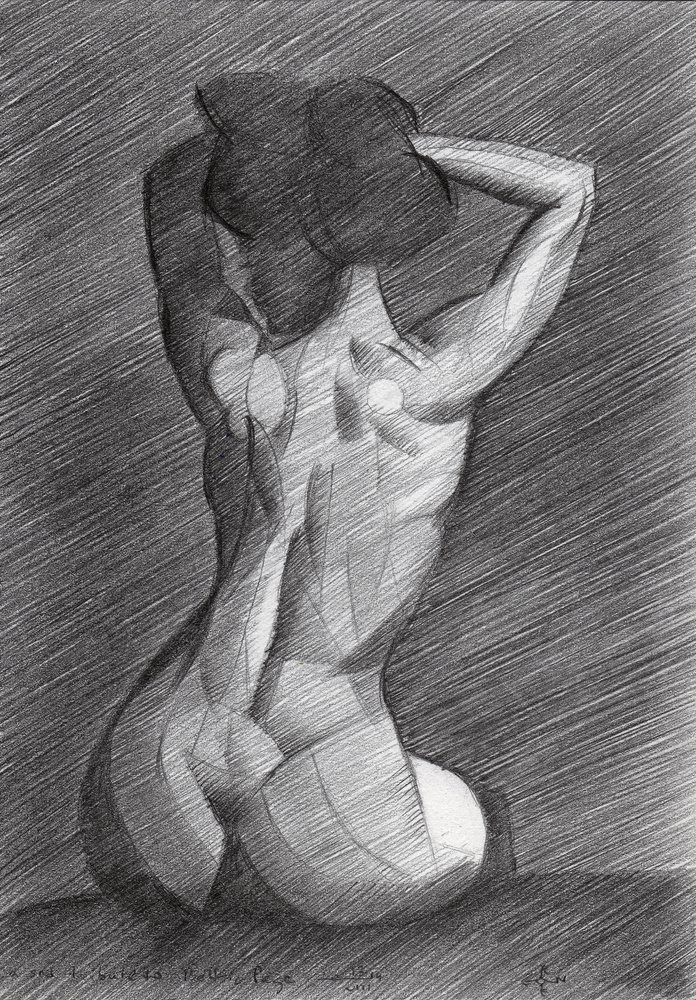 Geometric Nude Study by Corné Akkers