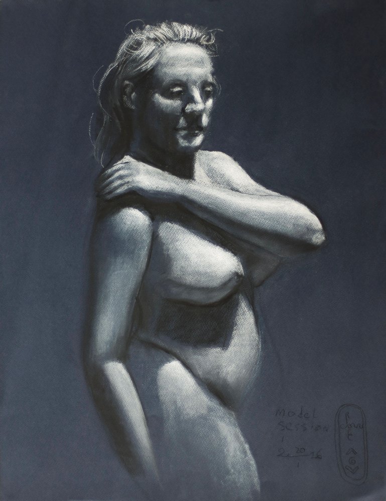 Graceful Nude Figure by Corné Akkers