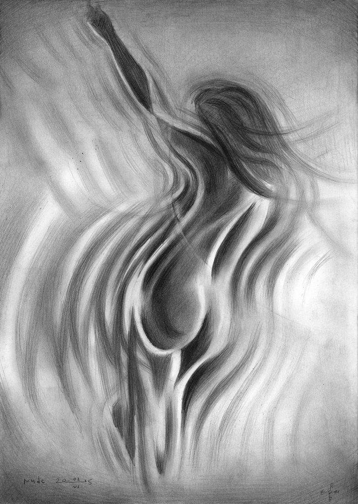 Graceful Swirling Form by Corné Akkers
