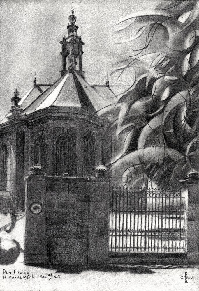 Historic City Church by Corné Akkers