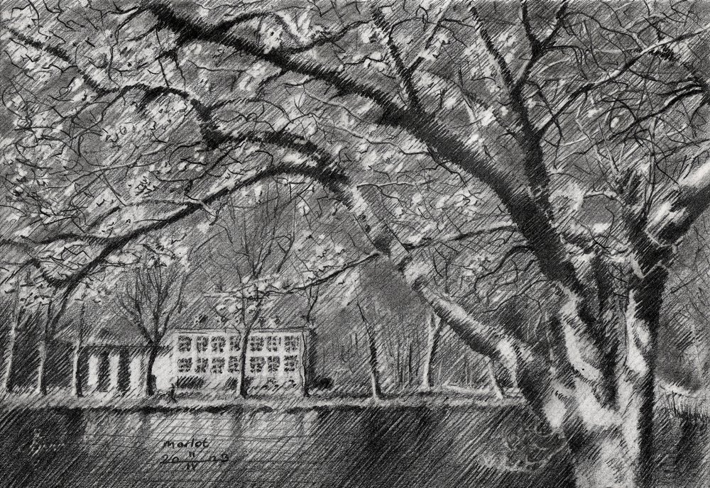 Manor House By Water by Corné Akkers