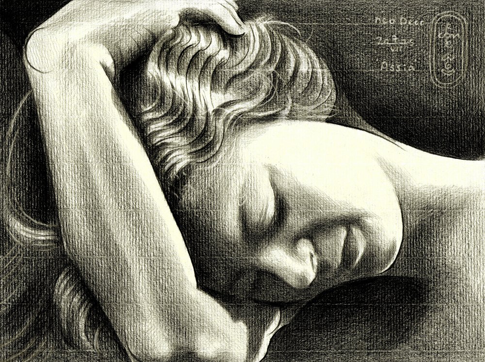 Peaceful Sleeping Woman by Corné Akkers