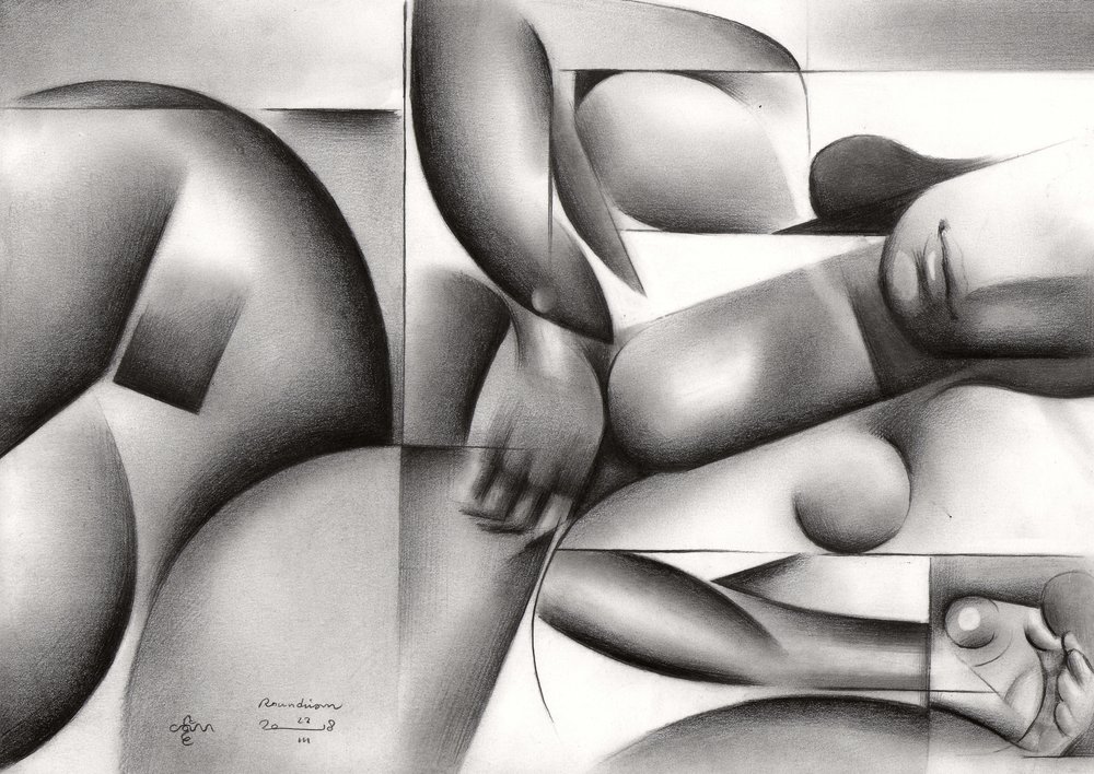 Sensual Geometric Figure by Corné Akkers