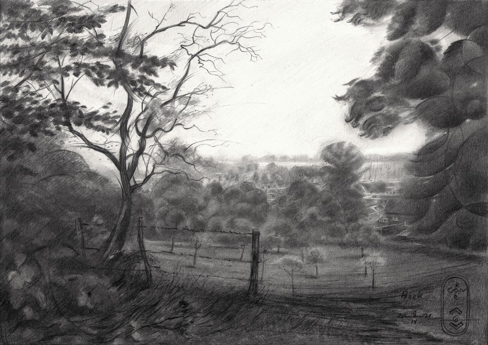 Serene Valley Landscape by Corné Akkers