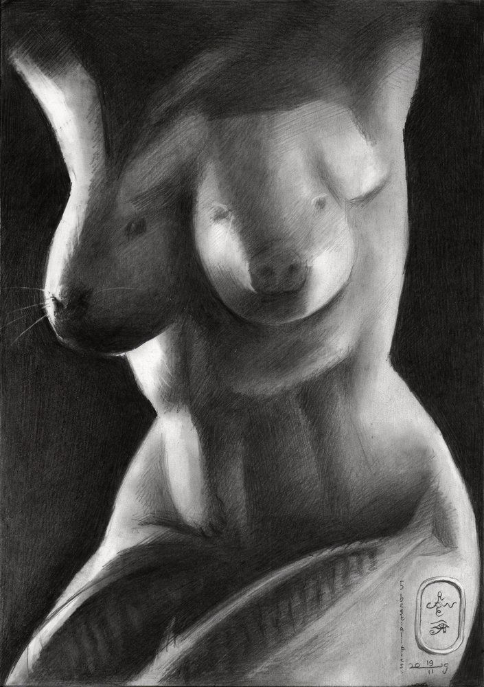 Surreal Hybrid Female Form by Corné Akkers