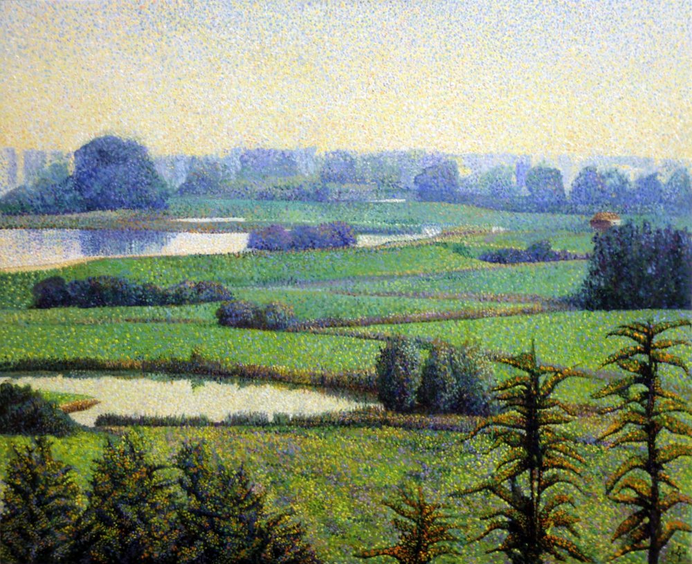 Pointillist Landscape by Corné Akkers