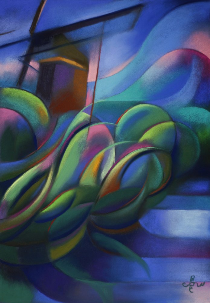 Vibrant Windmill Landscape by Corné Akkers