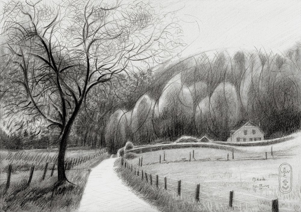 Winding Country Path by Corné Akkers