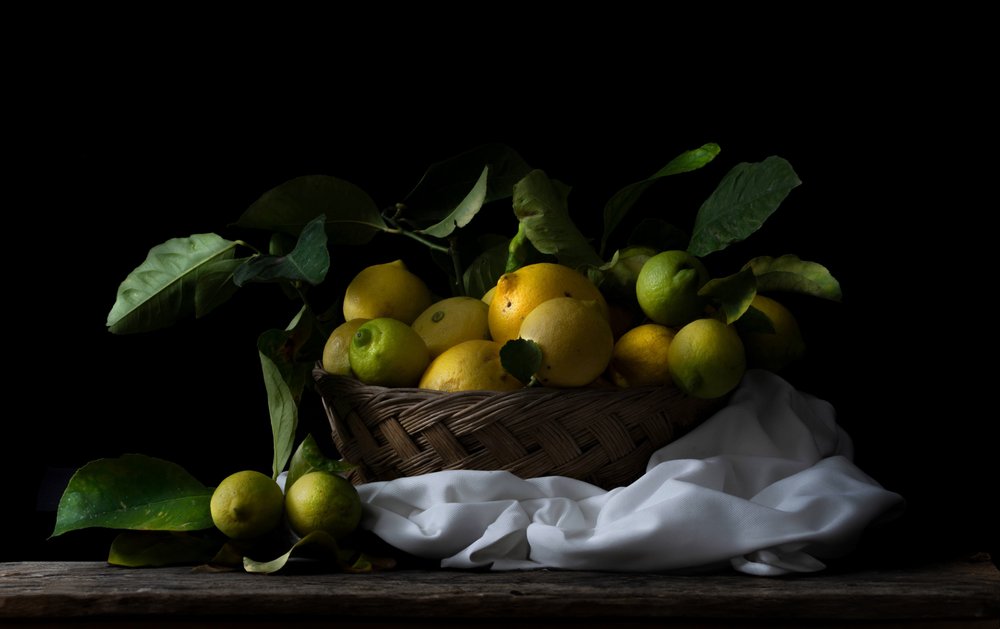 Rustic Lemon Basket by Corrado La Licata
