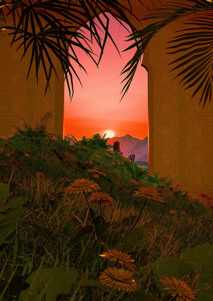 Golden Hour Archway View by CosmoZach