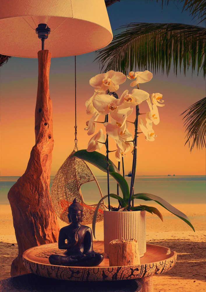 Orchid Buddha Beach Sunset by CosmoZach