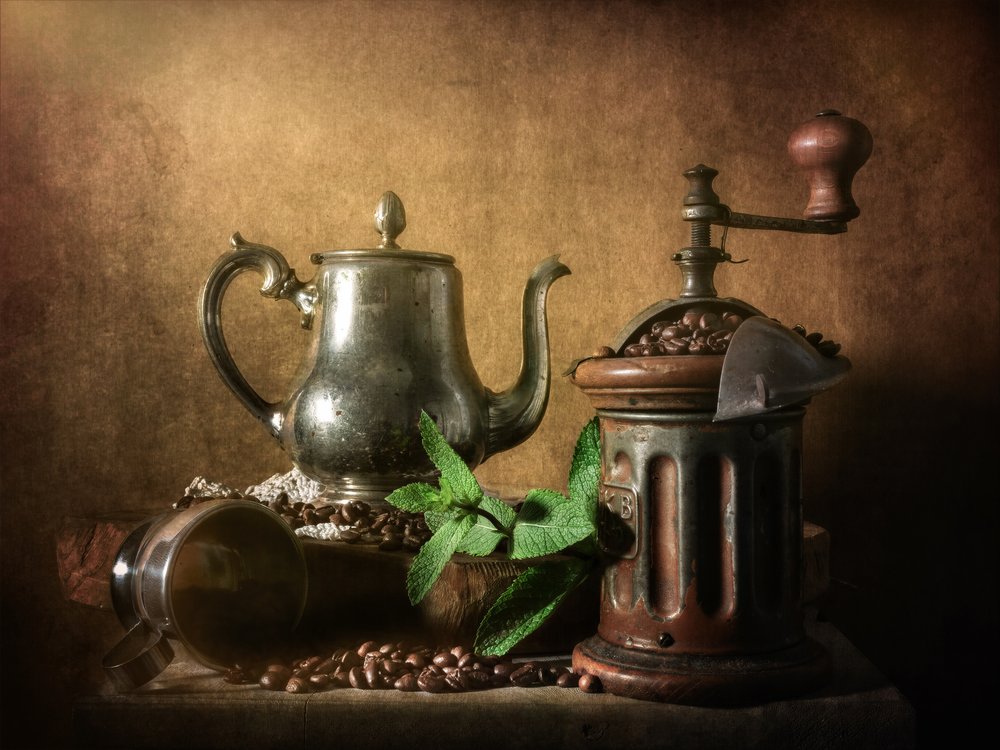 Rustic Coffee Grinder Teapot by Cristiano Giani