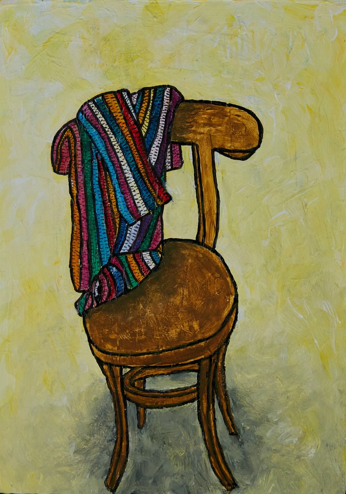 Colorful Cozy Chair by Dale Hefer & Family