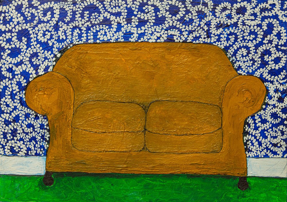 Cozy Living Room Sofa by Dale Hefer & Family