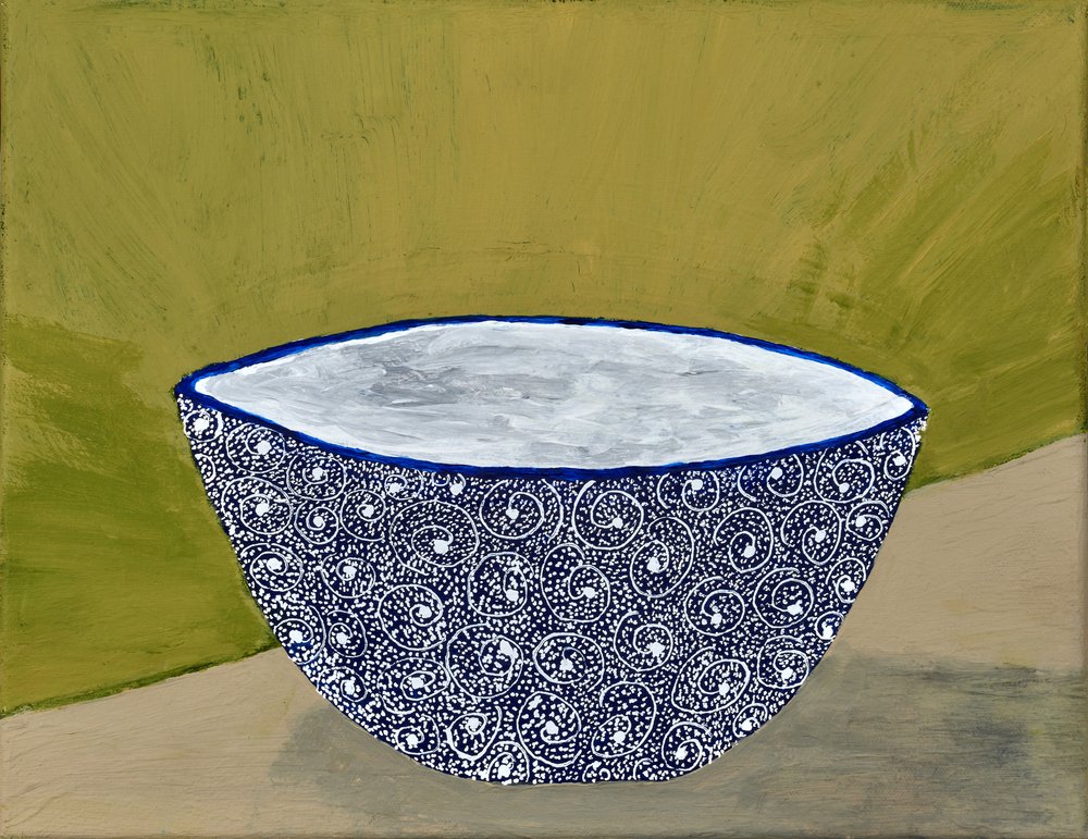 Elegant Blue Bowl Still Life by Dale Hefer & Family