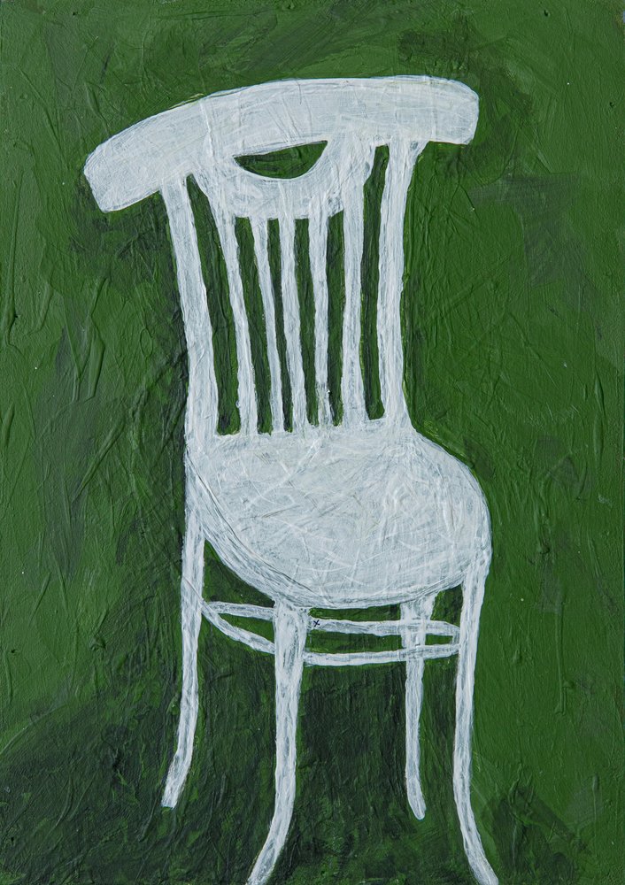 White Chair Green by Dale Hefer & Family