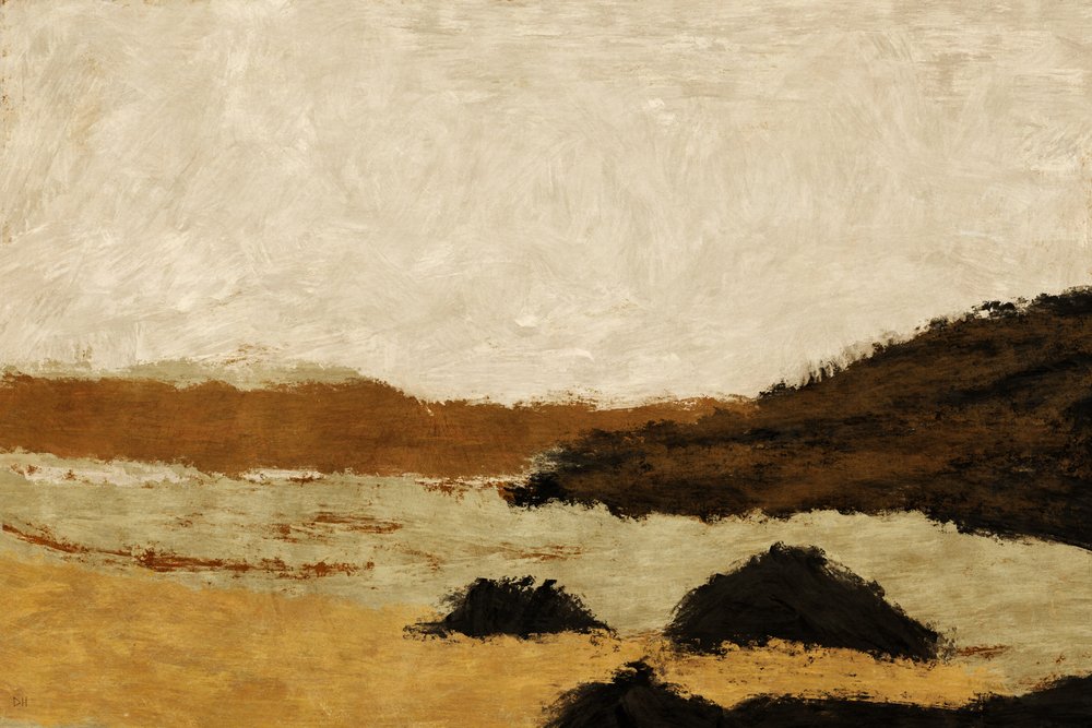 Earthy Abstract Landscape by Dan Hobday