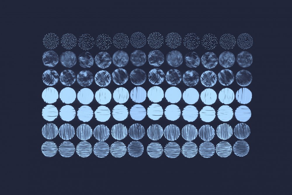Abstract Blue Circles by Danushka Abeygoda