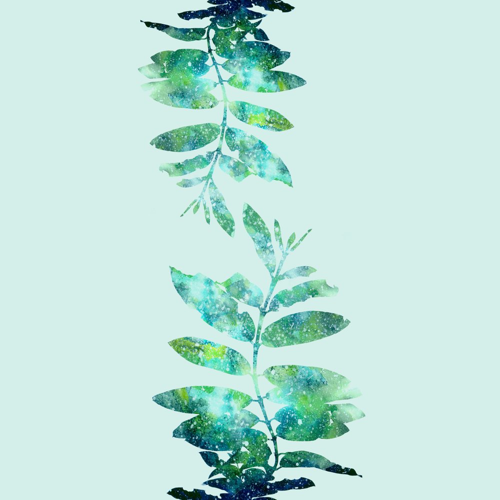 Celestial Green Leaves by Danushka Abeygoda