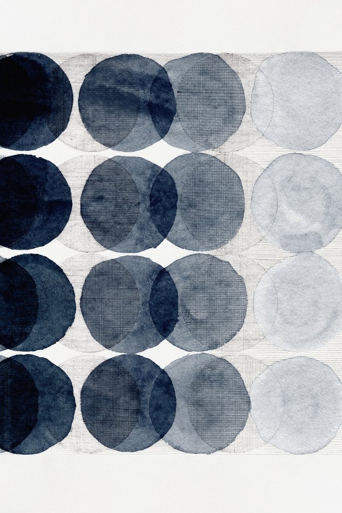 Fading Blue Circles by Danushka Abeygoda