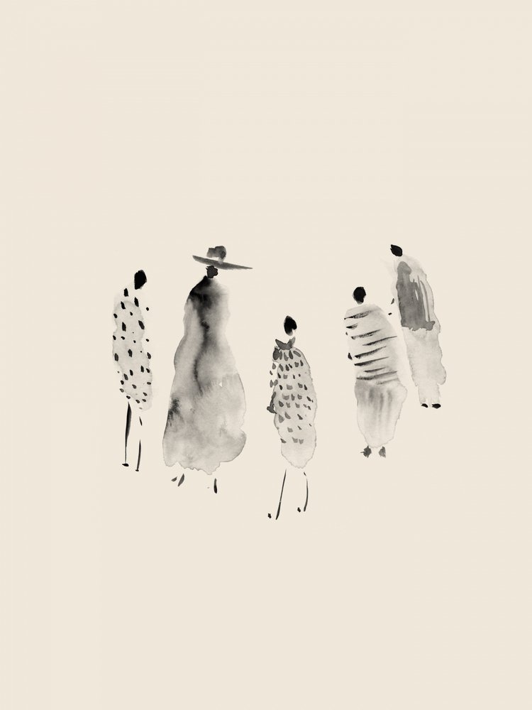 Fashionable Watercolor Figures by Danushka Abeygoda
