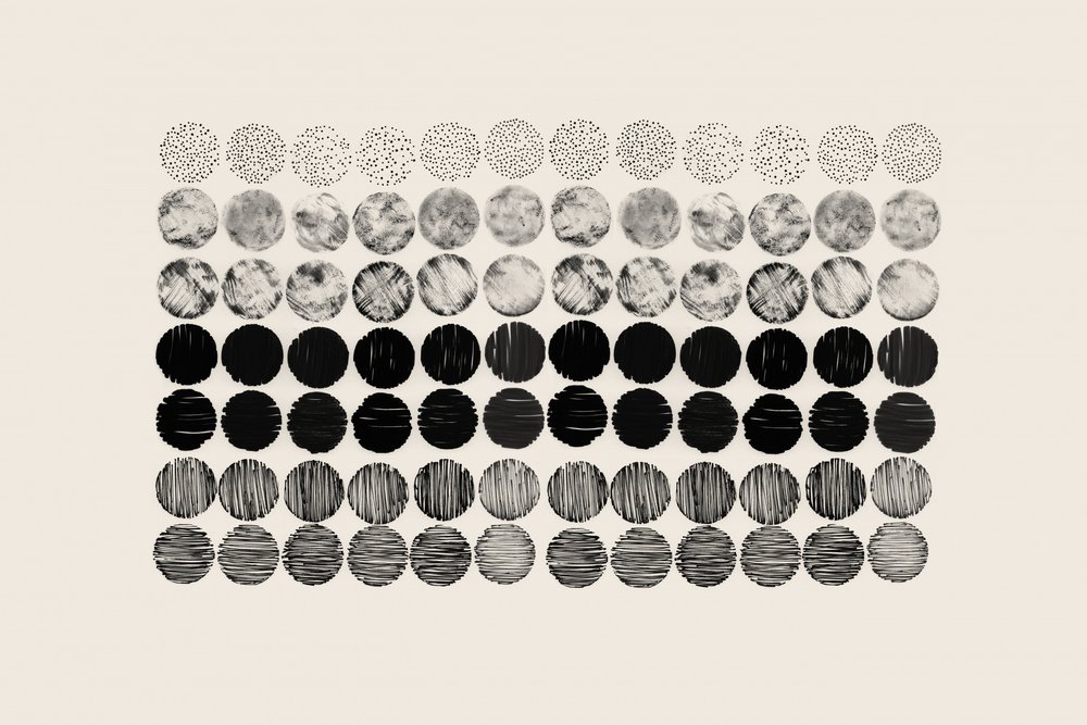 Gradient Textured Circles by Danushka Abeygoda