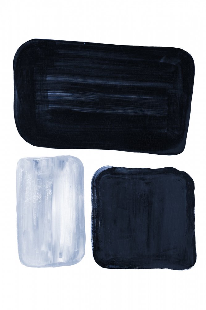 Minimalist Blue Blocks by Danushka Abeygoda