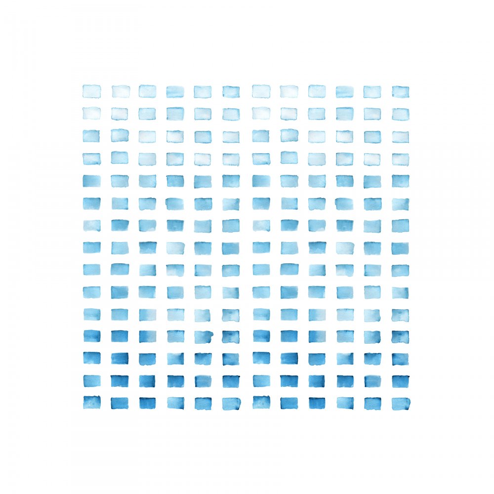 Soft Blue Grid Pattern by Danushka Abeygoda