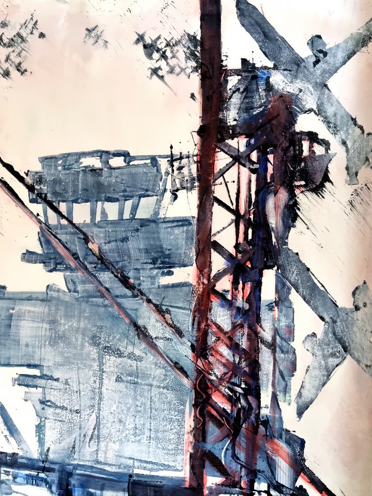 Abstract Industrial Structure by David Antonides
