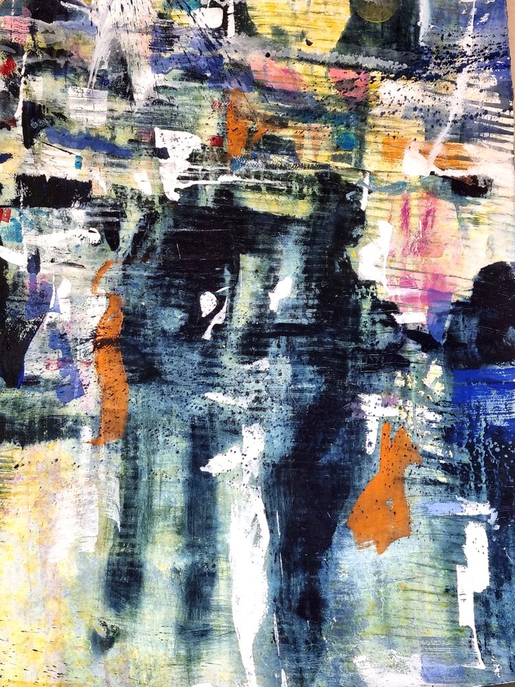 Textured Blue Orange by David Antonides