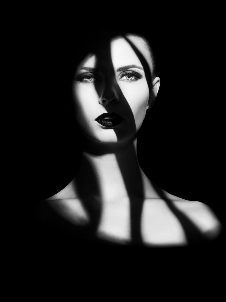 Dramatic Shadow Portrait by David Drake