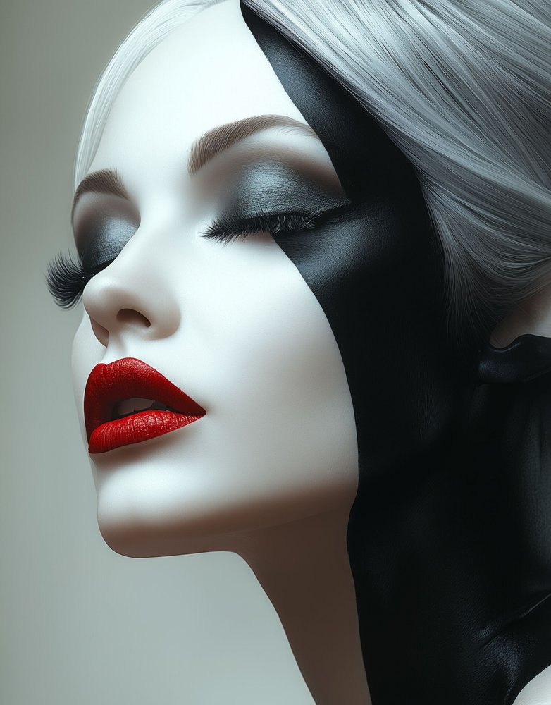 Elegant Duality Portrait by David Drake