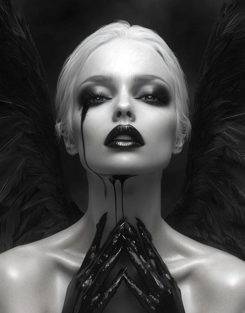 Fallen Angel Portrait by David Drake