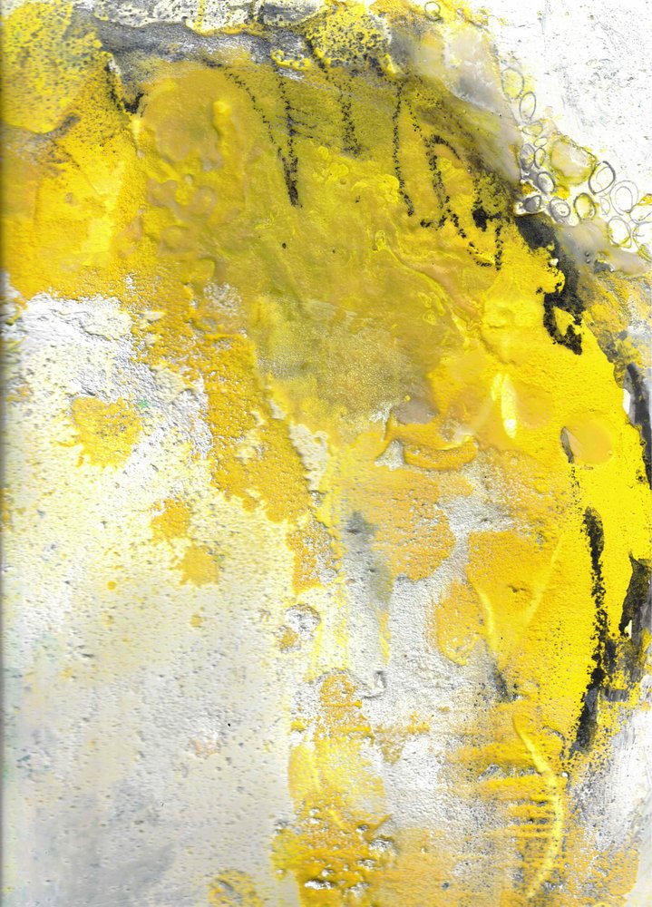 Abstract Golden Flow by Deb Chaney