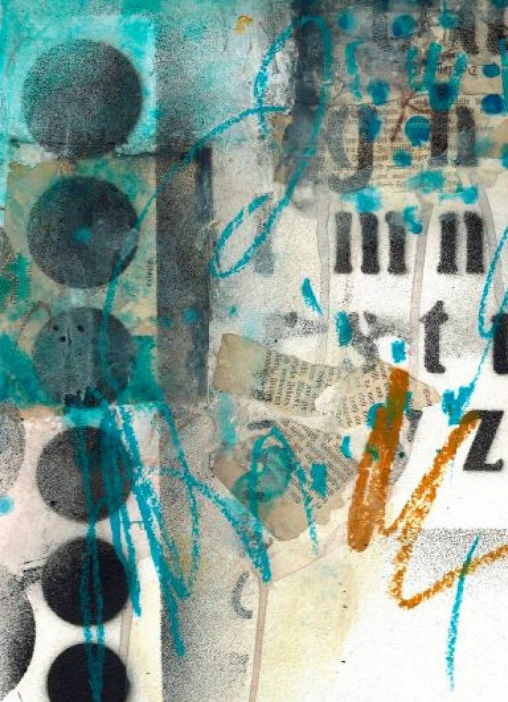 Abstract Graffiti Layers by Deb Chaney
