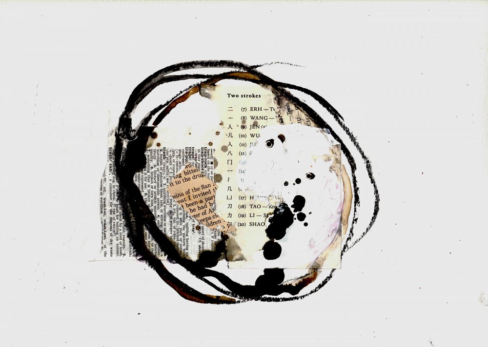 Abstract Ink Circles by Deb Chaney
