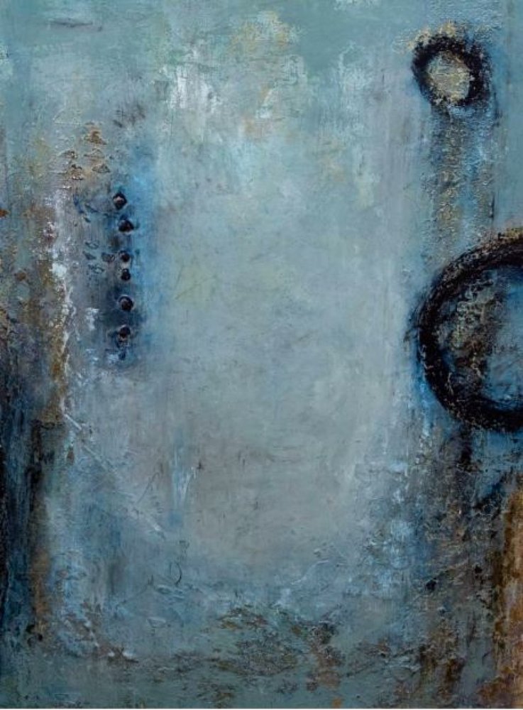 Blue Abstract Textures by Deb Chaney