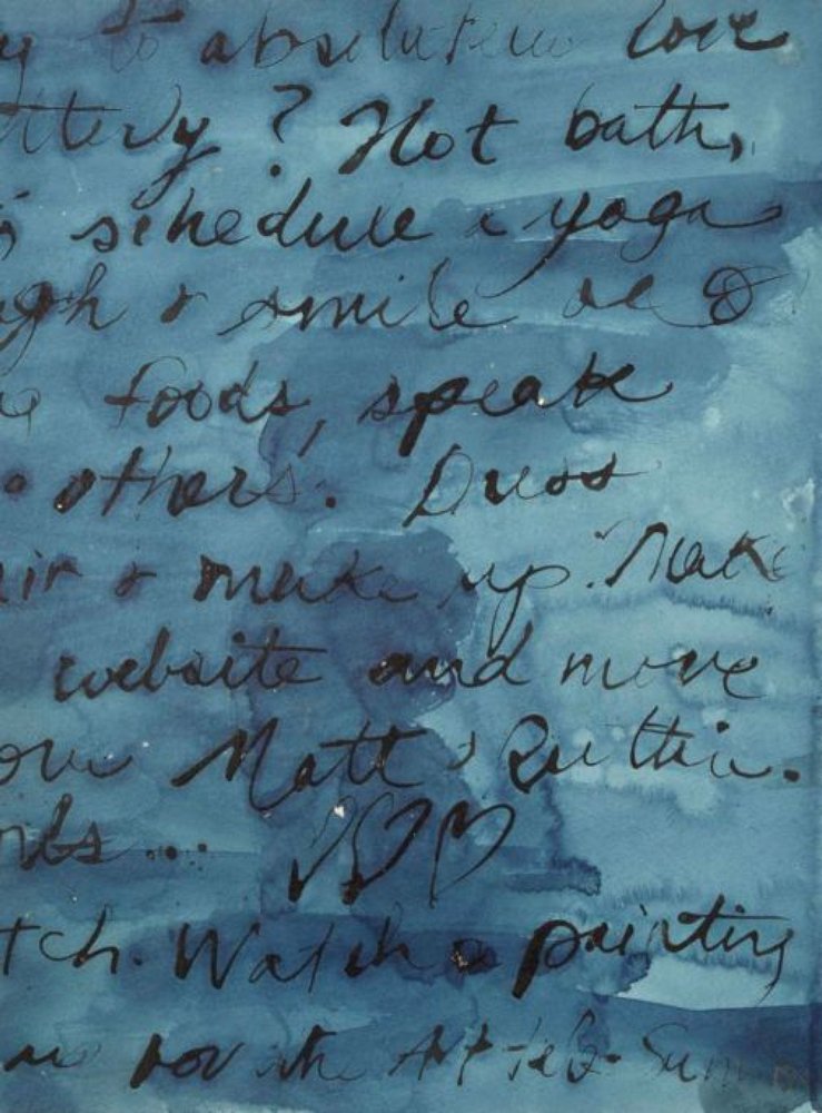 Blue Ink Script by Deb Chaney