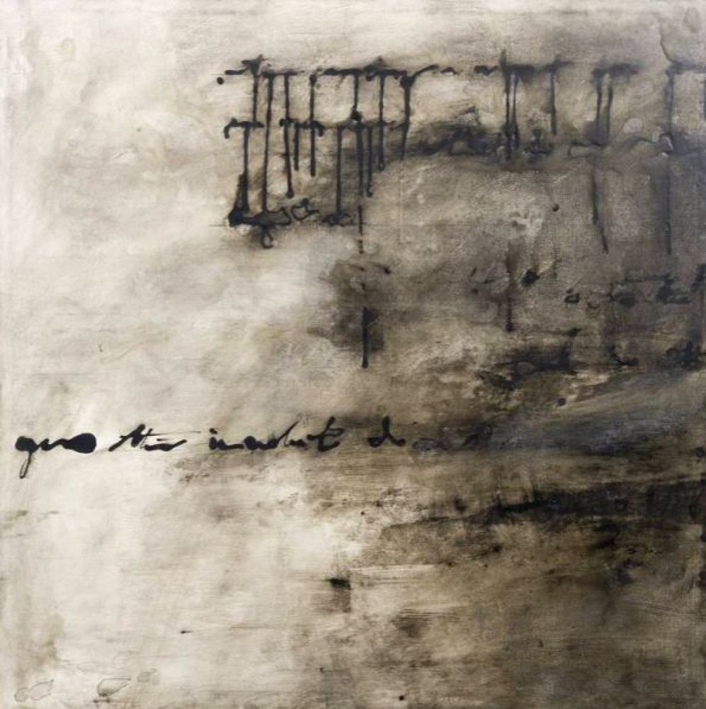Dark Abstract Script by Deb Chaney