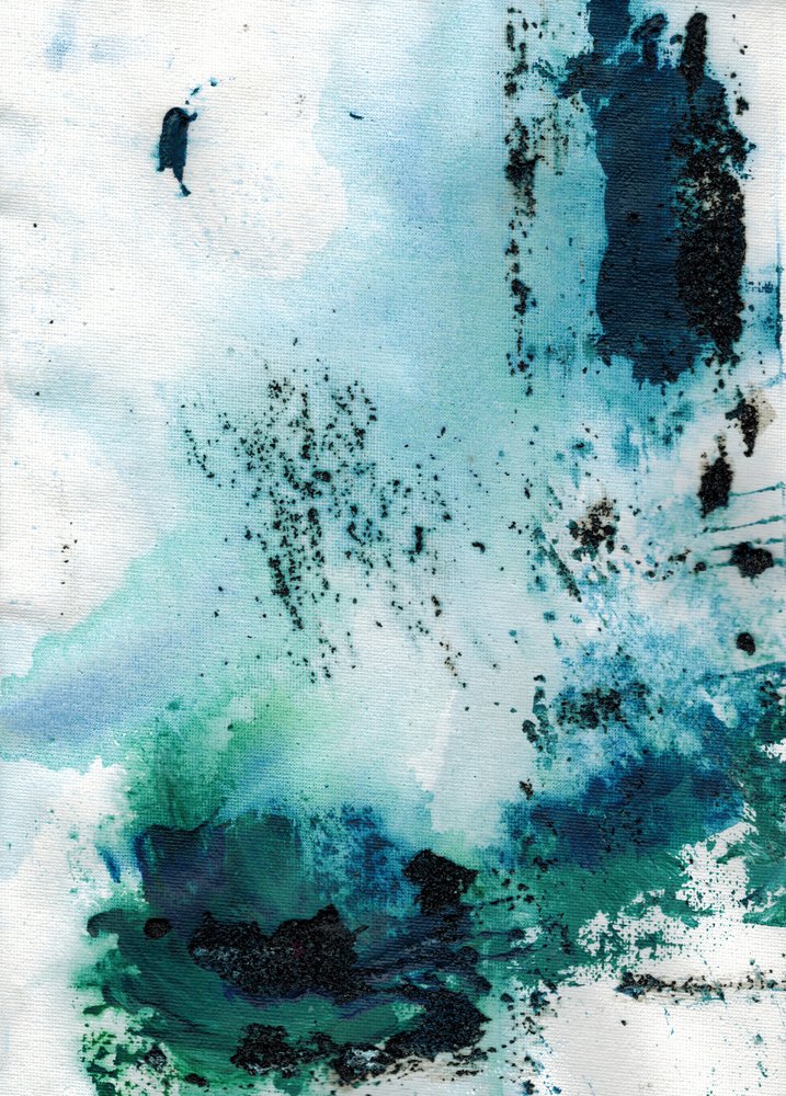 Deep Blue Green Flow by Deb Chaney