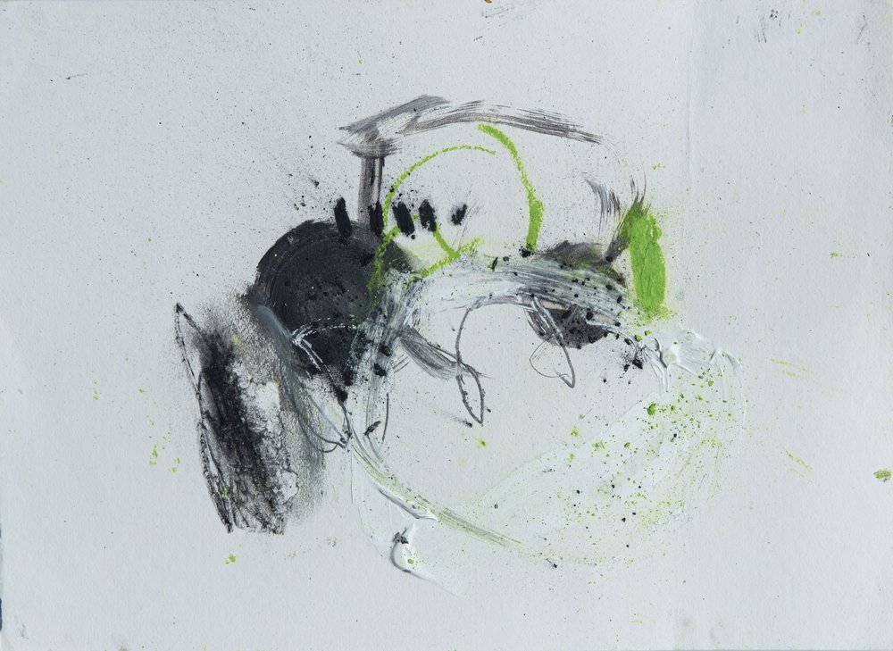 Dynamic Green Splash by Deb Chaney