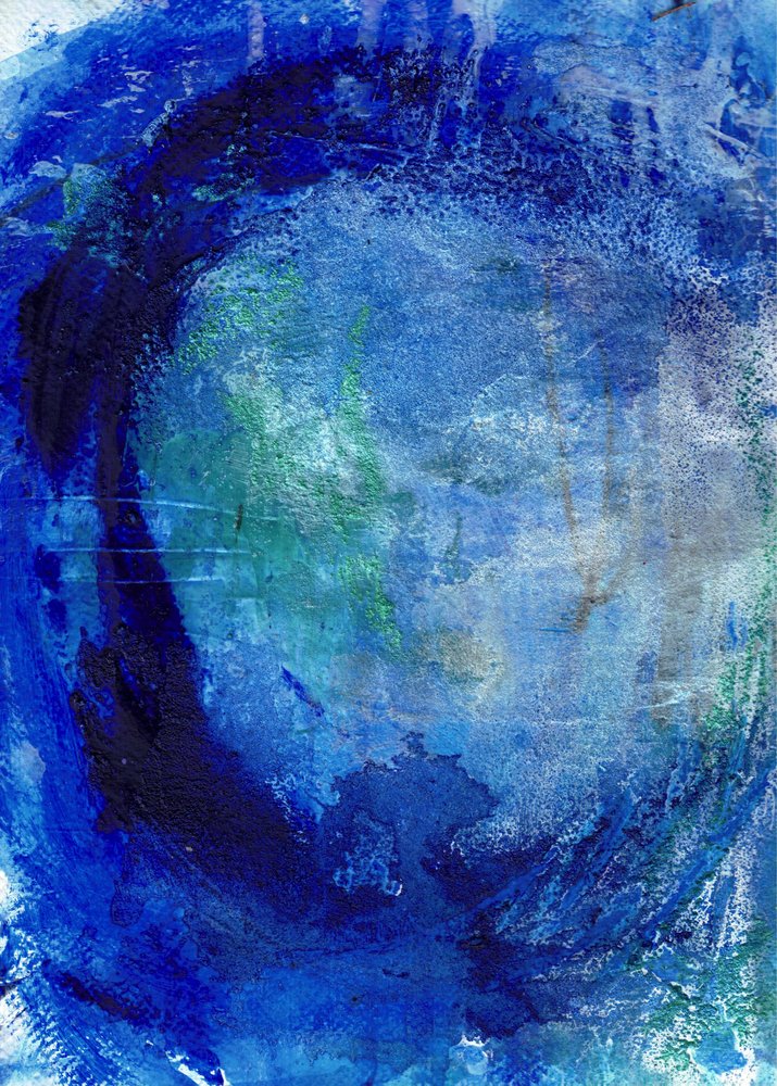 Fluid Blue Depths by Deb Chaney