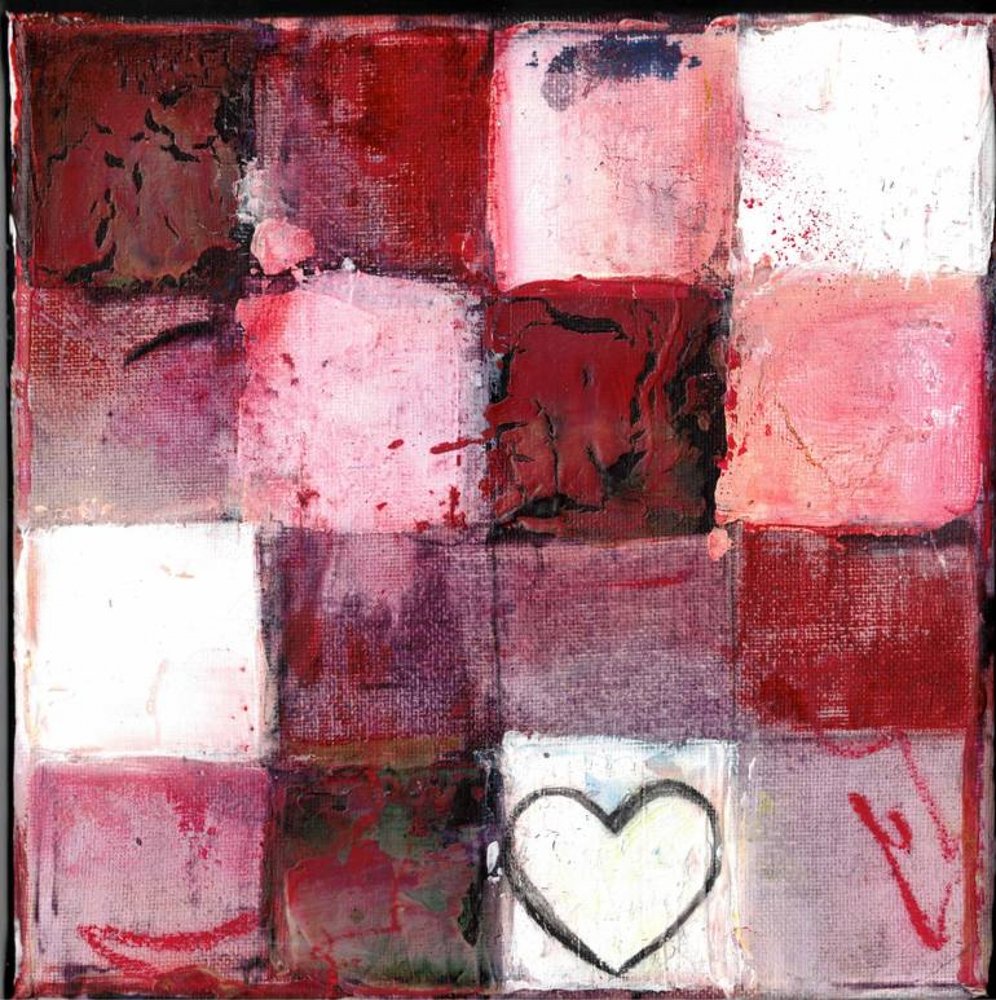 Red Checkered Heart by Deb Chaney