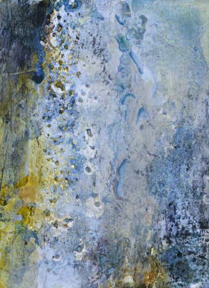 Serene Blue Gold Patina by Deb Chaney